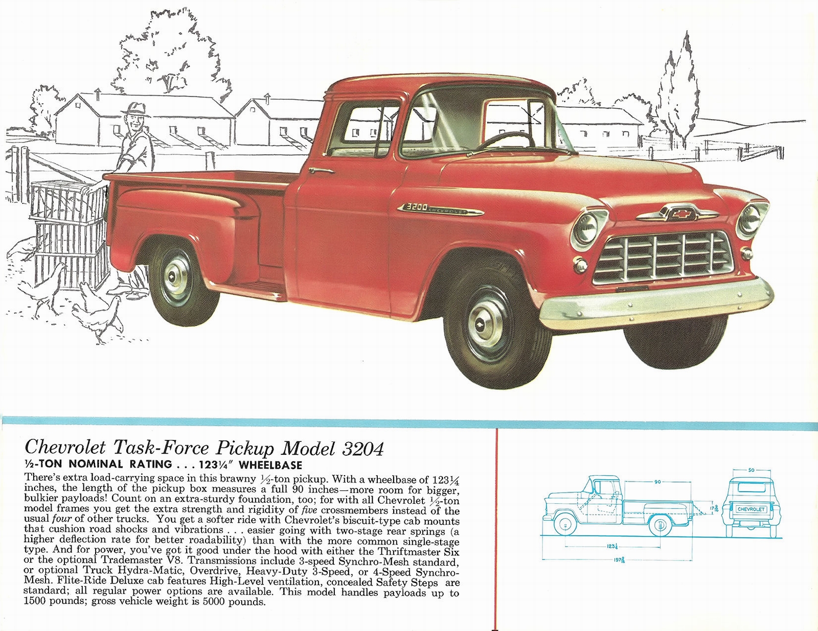 1956 Chevrolet Pickups Brochure